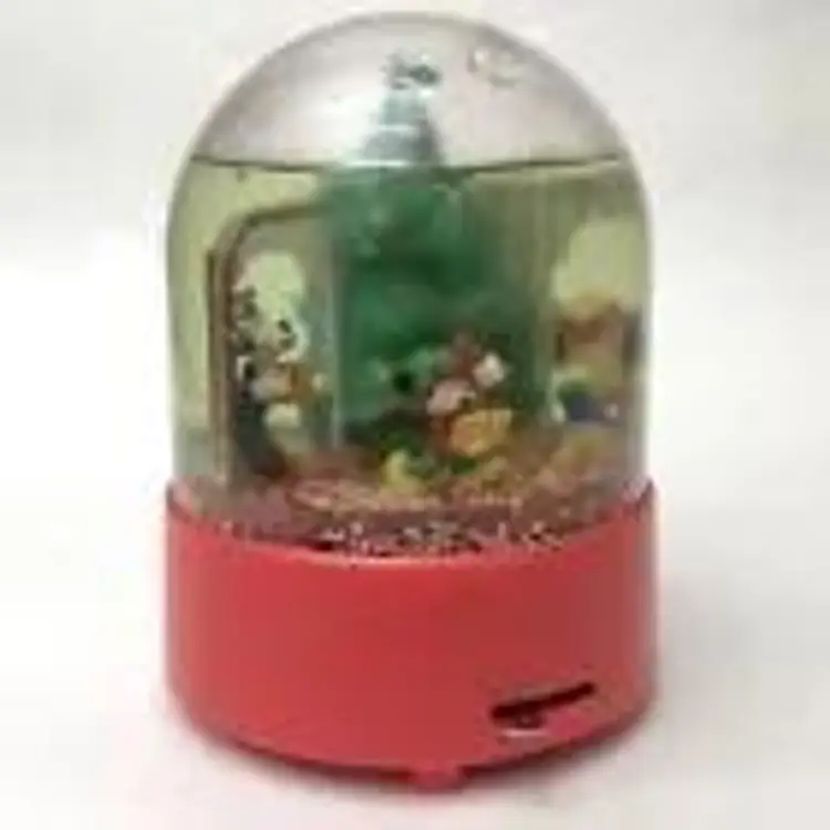 VTG Disney Christmas Musical Wind Up Snow Globe Mickey Mini Goofy Donald 
Please Read Description
(Locaation Box A11)