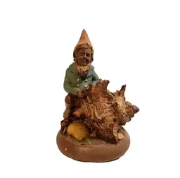Vintage Tom Clark Gnome "Skipper" Statue 1983 Beach Nautical Figurine Seashell