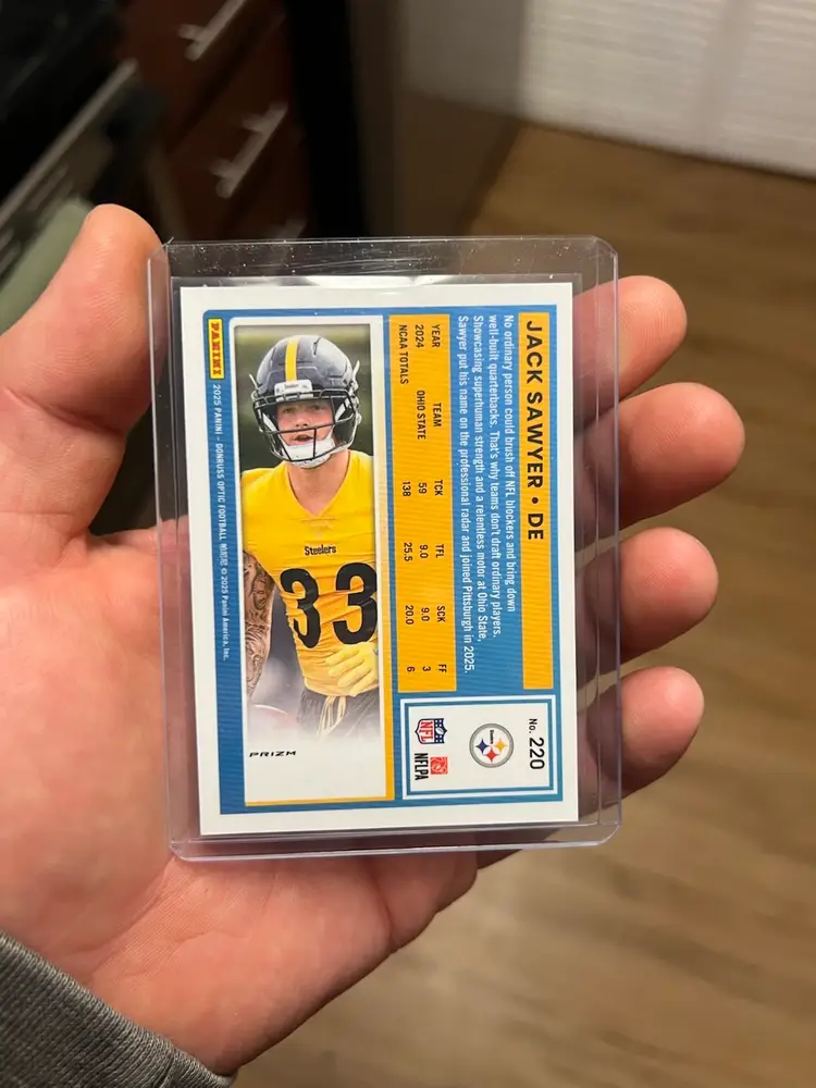 2025 Panini Donruss Rated Rookie Jack Sawyer Rocket Ships Refractor #220