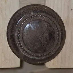 Vintage Beaded Bronze Door Knob Altar Besom — One‑of‑a‑Kind, Made to Order