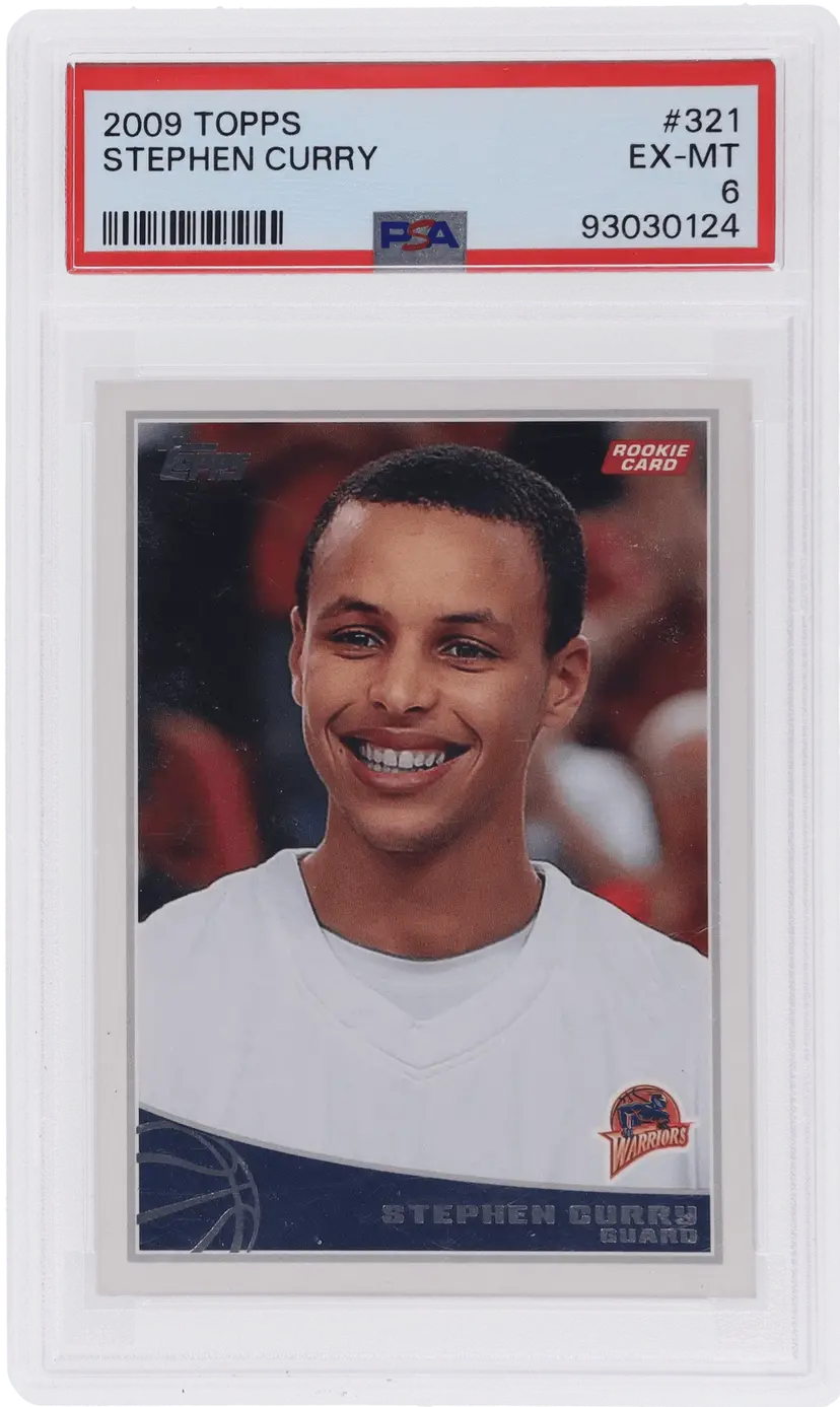 2009 Topps Stephen Curry Rookie Card #321 PSA 6