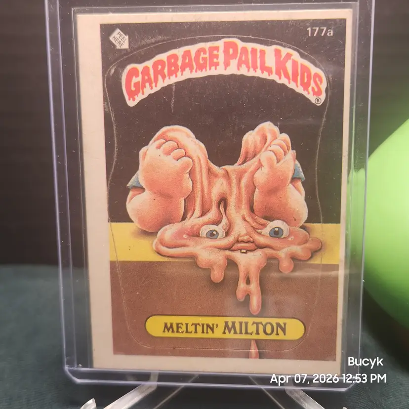 1986 Garbage Pail Kids - Meltin' MILTON #177a