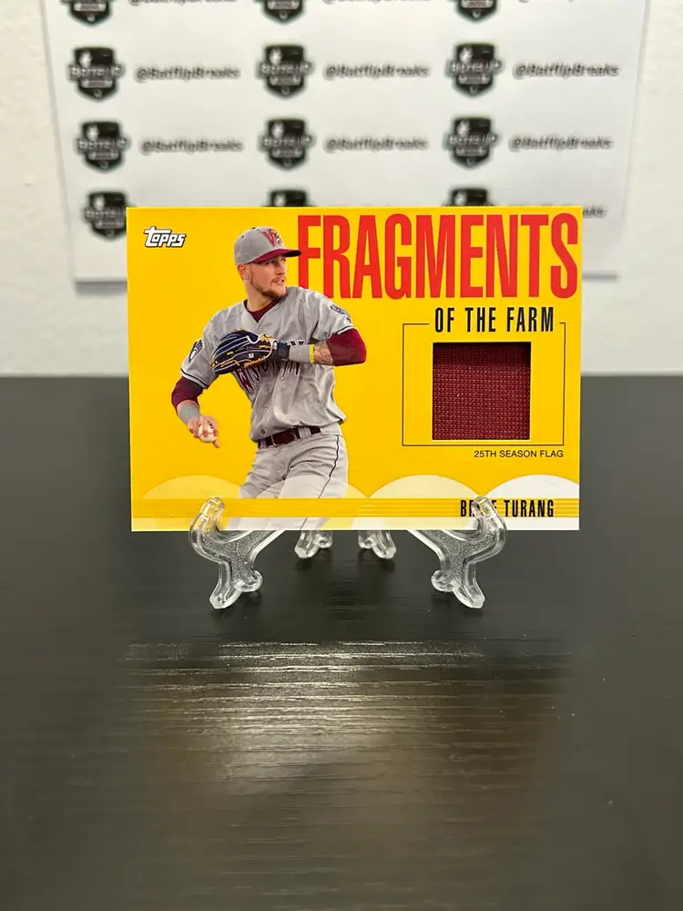 Brice Turang 2020 Topps Pro Debut Fragments Of The Farm Insert #FF-FL Milwaukee Brewers
