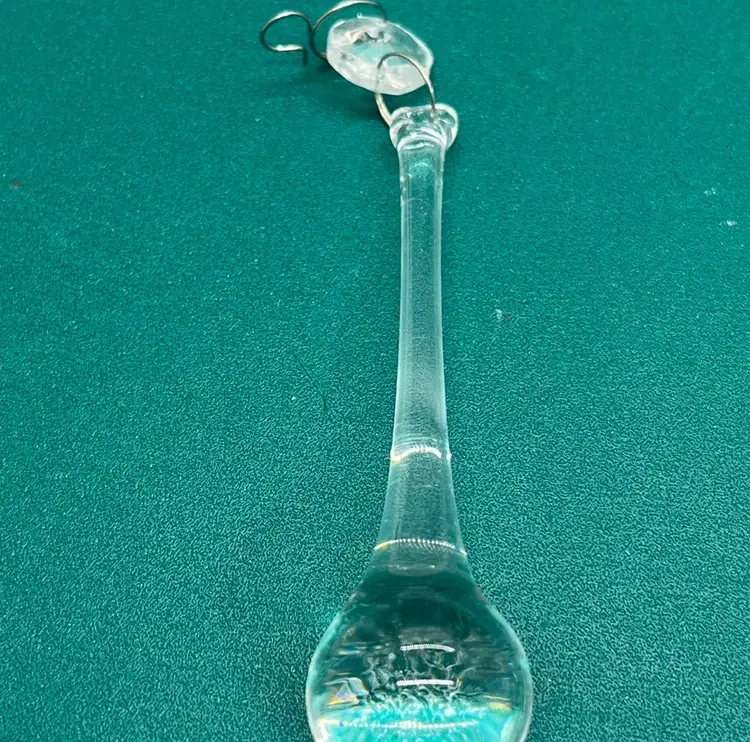 Glass ‘Raindrops’ Single Bauble Qty 16