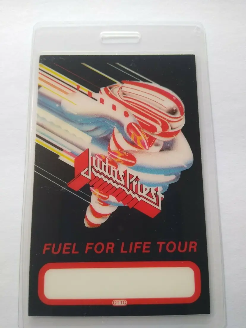 Judas Priest Backstage Pass Original 1986 Fuel For Life Tour Heavy Metal Rock