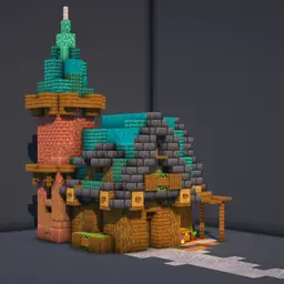Minecraft Blue Fantasy House