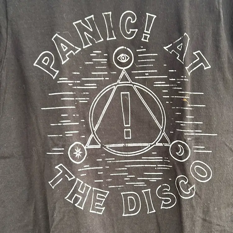 Panic At The Disco, Black Short Sleeve, T-Shirt, Size Small