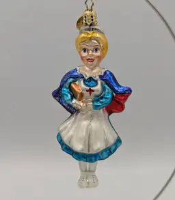 VTG Christopher Radko Florence Nightingale Nurse Ornament Retired RARE