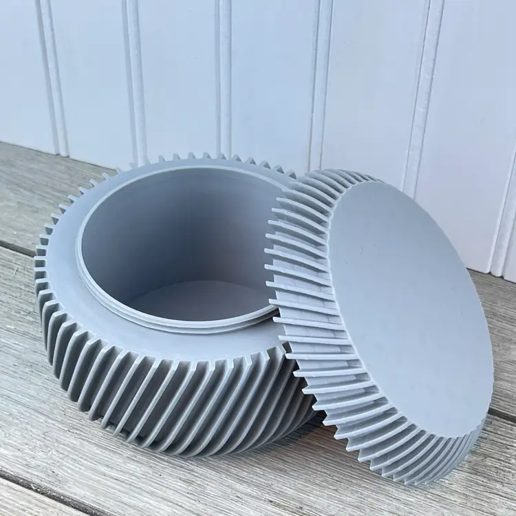 3D Printed Lidded Storage Bin, The Toka Storage Container, Desk Organizer, Office Storage, Modern Storage Bin, Eco-friendly