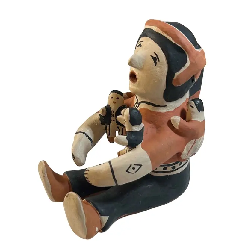 Storyteller Signed Pottery Figurine New Mexico