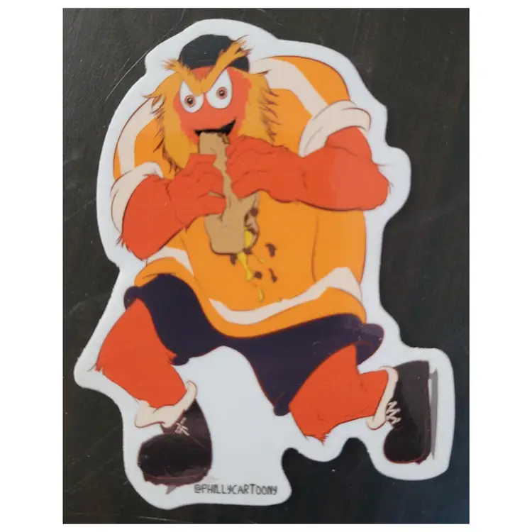 Gritty Devouring His Steak - Sticker/Magnet