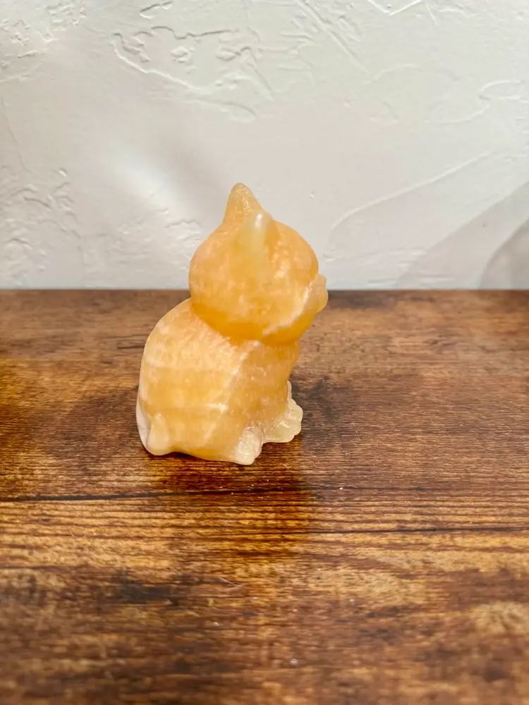 Orange Calcite Cat
