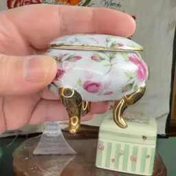 Trinket Dish Pink Rose 2.5”x2”