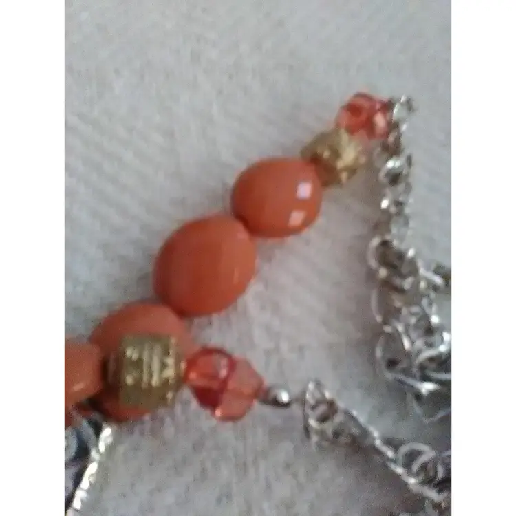 Chico's Multi Bead, Wood & Elephant Necklace, Signed, NWT