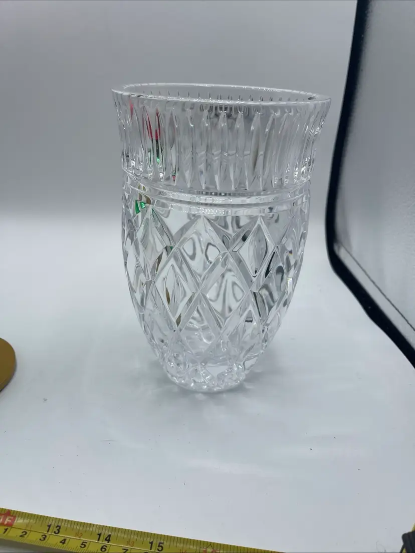 Waterford Crystal Eastbridge 8 inch Vase Etched Waterford On Bottom Stunning