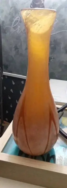 10.5" art glass vase