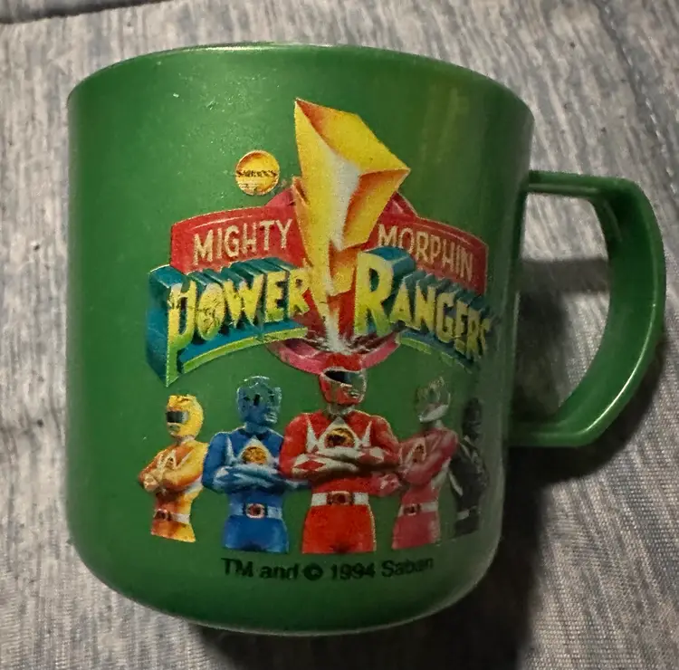 Vintage 1994 Power Rangers travel bath set by Saban Rare