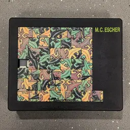 M.C. Escher Sliding Puzzle “E 118” 1963 Tessellation Art Pussycat Germany