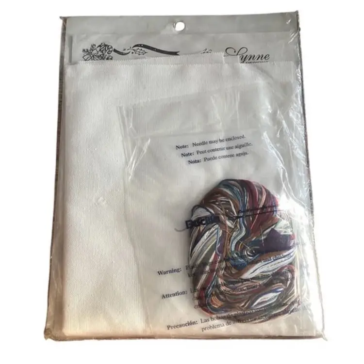 Vintage 1997 Alma Lynn Heavenly Helper Holiday Counted Cross Stitch Stocking New