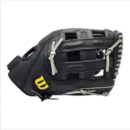 Wilson Elite Softball Glove 13"in A2449 Black RHT Custom Fit REAL LEATHER