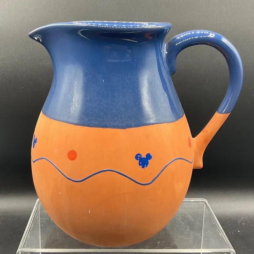 Disney Mickey Mouse Portugal Pottery Pitcher
