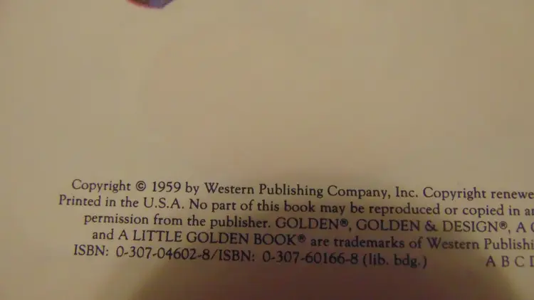 Darling Pre Owned Vintage " Babys first Christmas" Little Golden book Copyright 1959