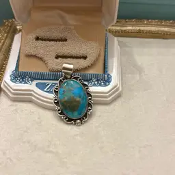 Sterling Mohave Turquoise Pendant