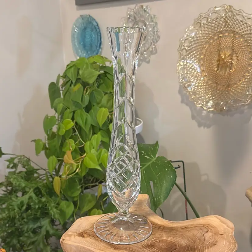 10.5” Crystal Bud Vase