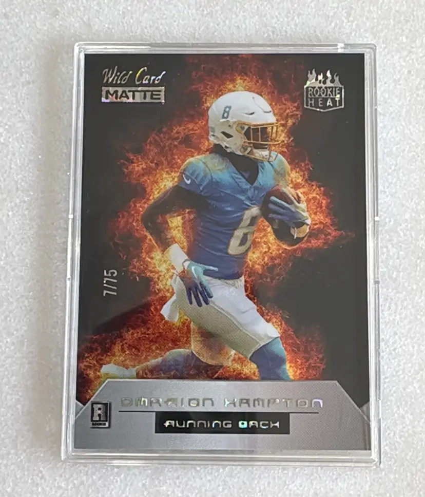 2025 Wild Card Omarion Hampton Matte Rookie Heat #48 RC SN75