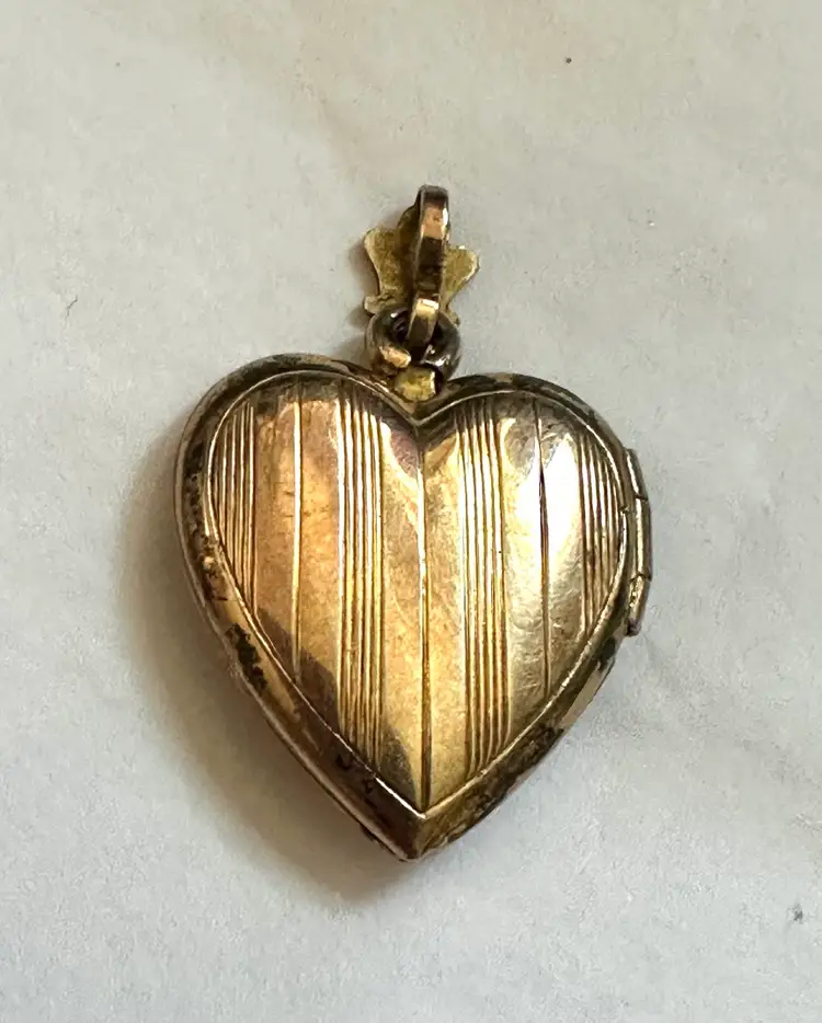 Edwardian Gold Filled Heart Shaped Locket