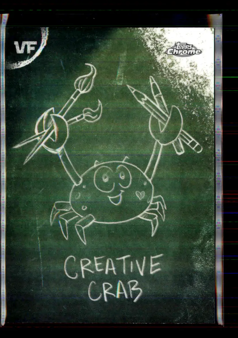 Creative Crab Chalkboard 2026 Topps Chrome VeeFriends C-10