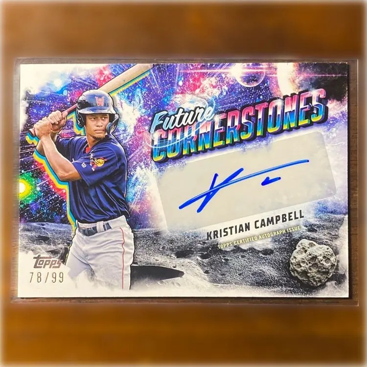 2025 Topps Pro Debut Kristian Campbell Future Cornerstone Auto /99 Boston Red Sox