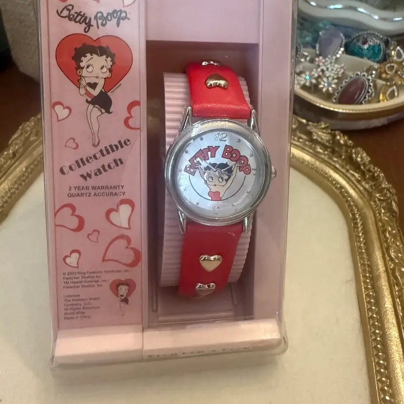 New Old Stock - New In Box Betty Boop Watch Comes With New Battery