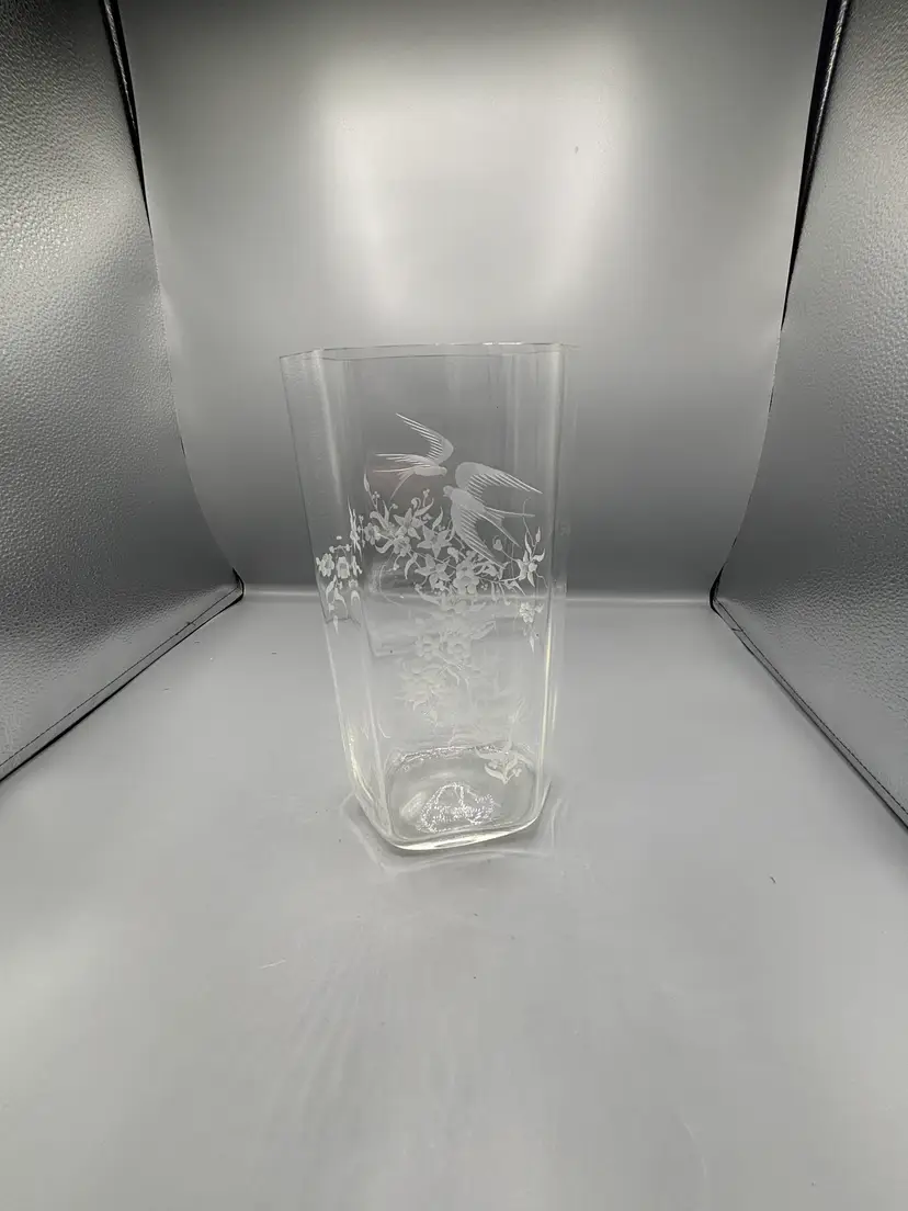 Vintage Giovani Cendese Murano glass The Swallows