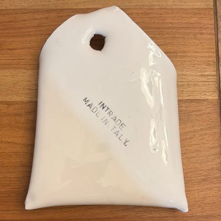 Beautiful Porcelain Wall Pocket Made In Italy And Hand painted.