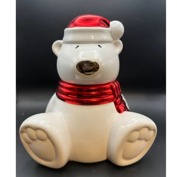 Slatkin & Co. Polar Bear Candle Holder from 2009 - Signed
