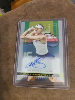 Liudmila Samsonova Topps Chrome Certified Autograph