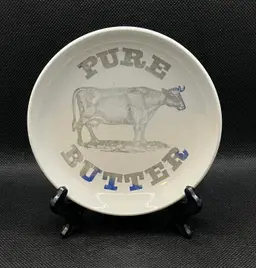 Dodo Designs Made In England Cow Graphics Butter Dish Butter Pat