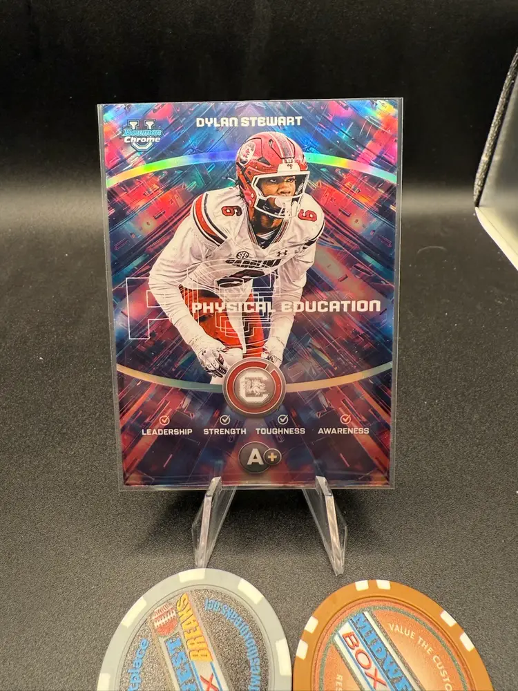 Dylan Stewart Physical Education Case Hit 2025 Bowman Chrome University South Carolina