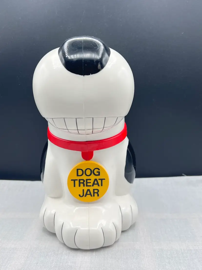 Vintage Cute Dog Shaped Treat Container - It BARKS!!