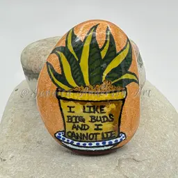 2131 Painted Stone Fridge Magnet