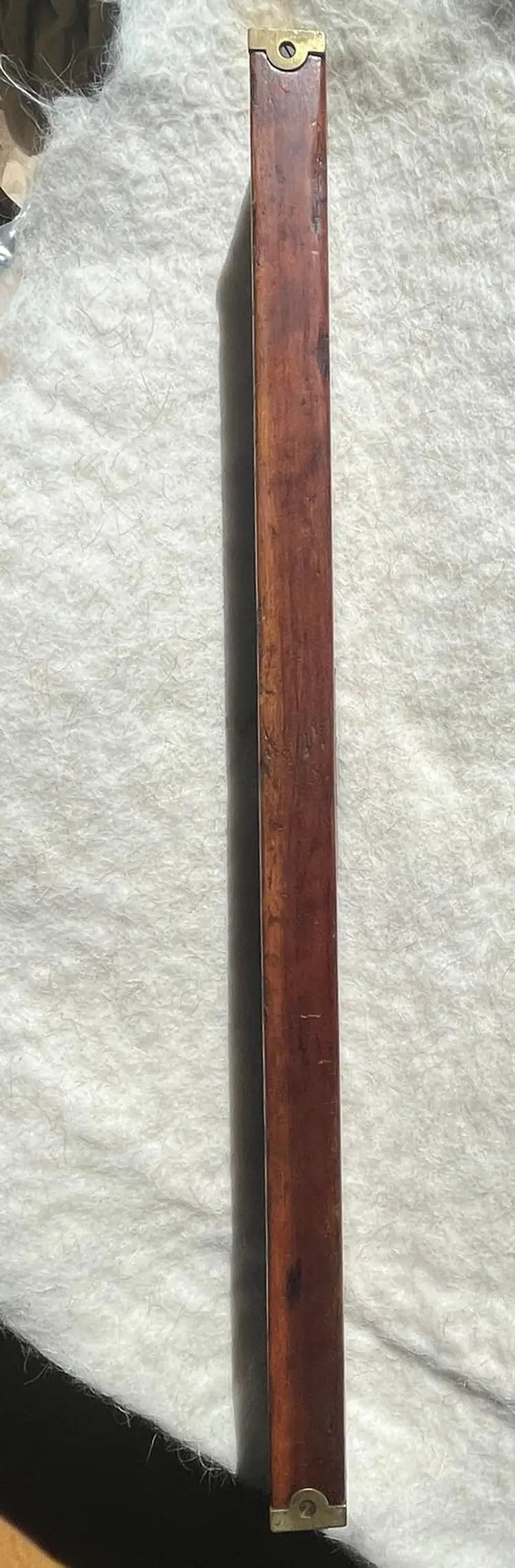 Stanley Rule & Level Co Wood & Brass Bound 26" Level Pat. 1891 & 1896