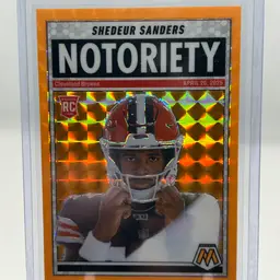 Shadeur Sanders - Panini Notoriety Orange Prizm Cleveland Browns