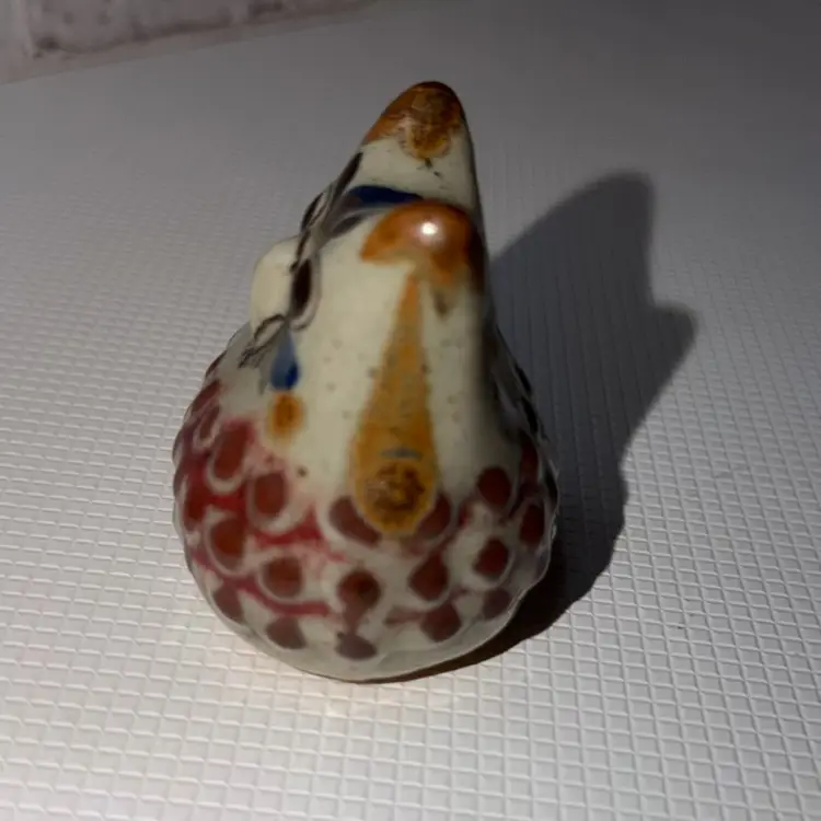 Vintage Jorge Wilmot Tonala Owl Mini Figurine Mexican Folk Art Pottery Signed W