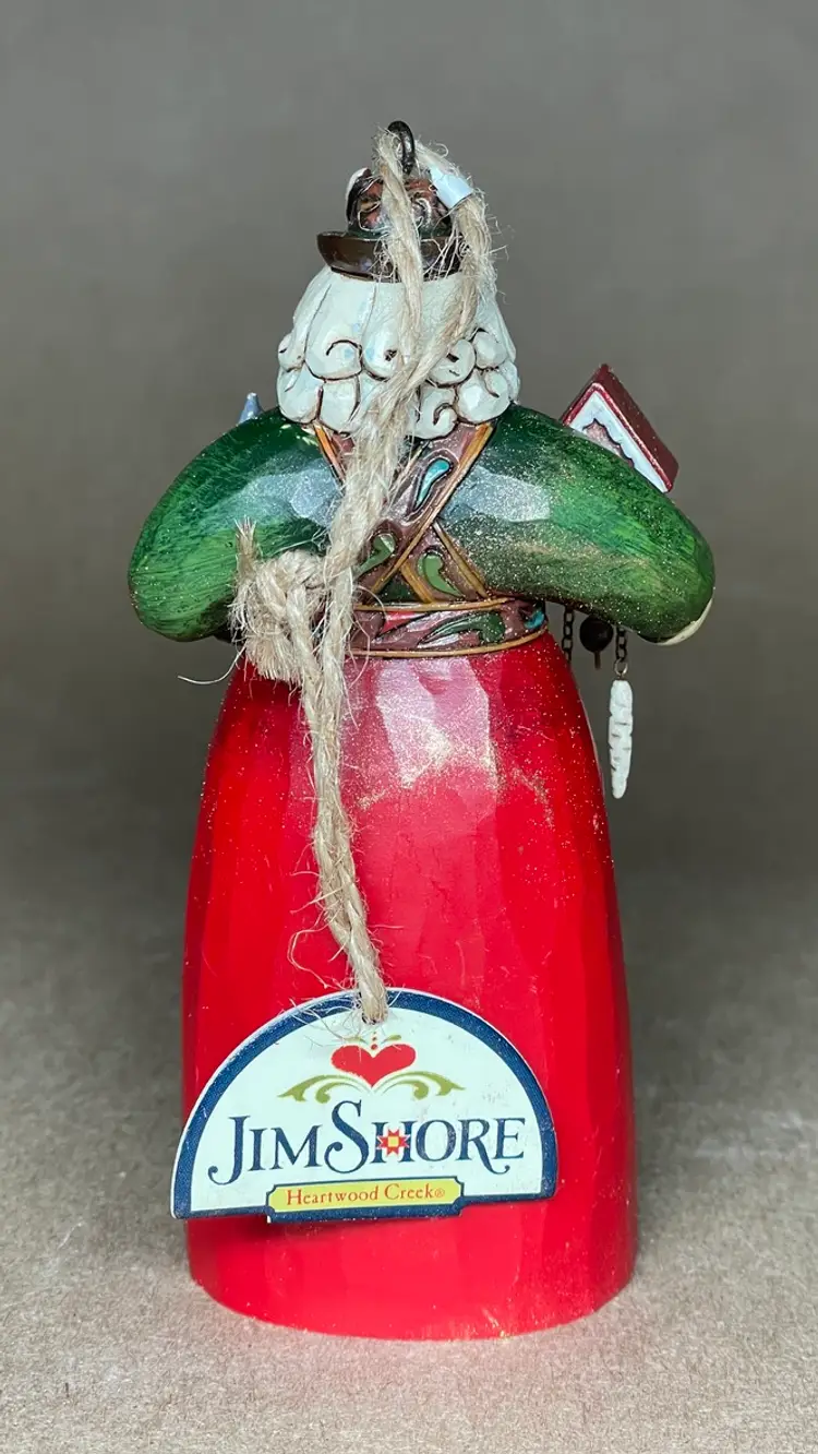 Jim Shore Heartwood Creek German Santa Cuckoo Clock Christmas Ornament with Tag 2011