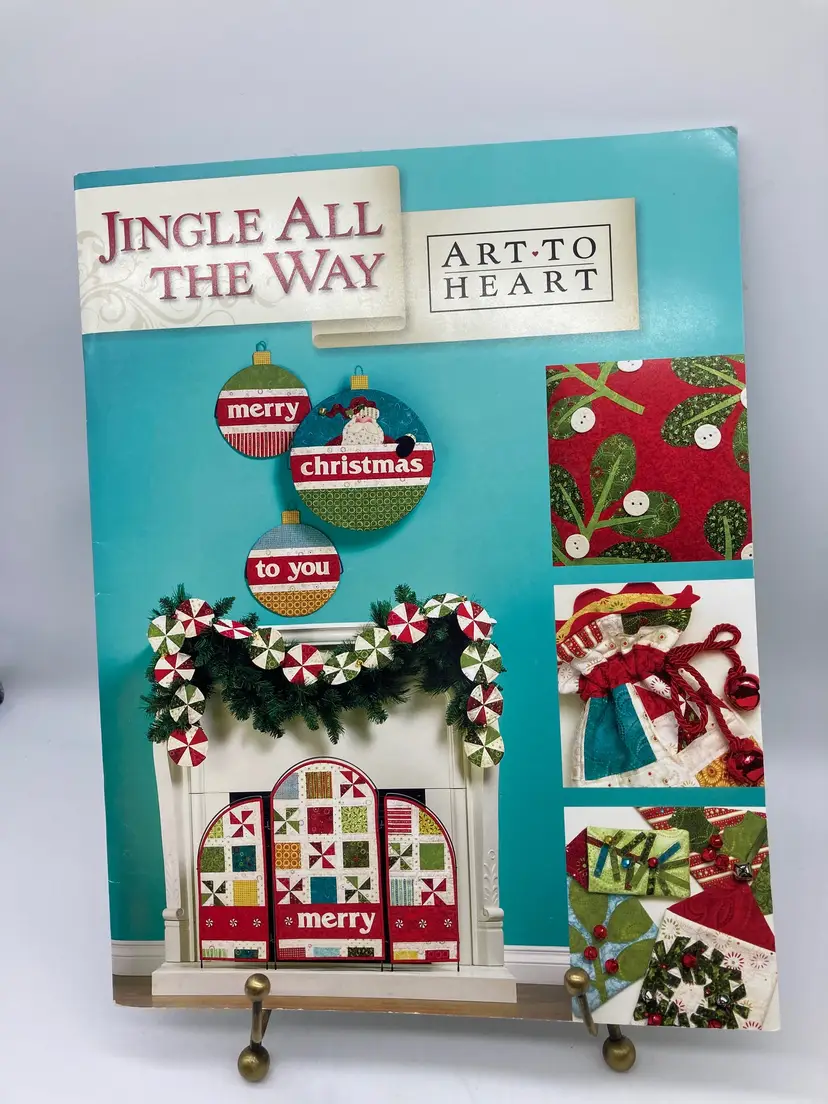 Jingle All The Way quilt pattern book by Nancy Halvorsen of Art to Heart