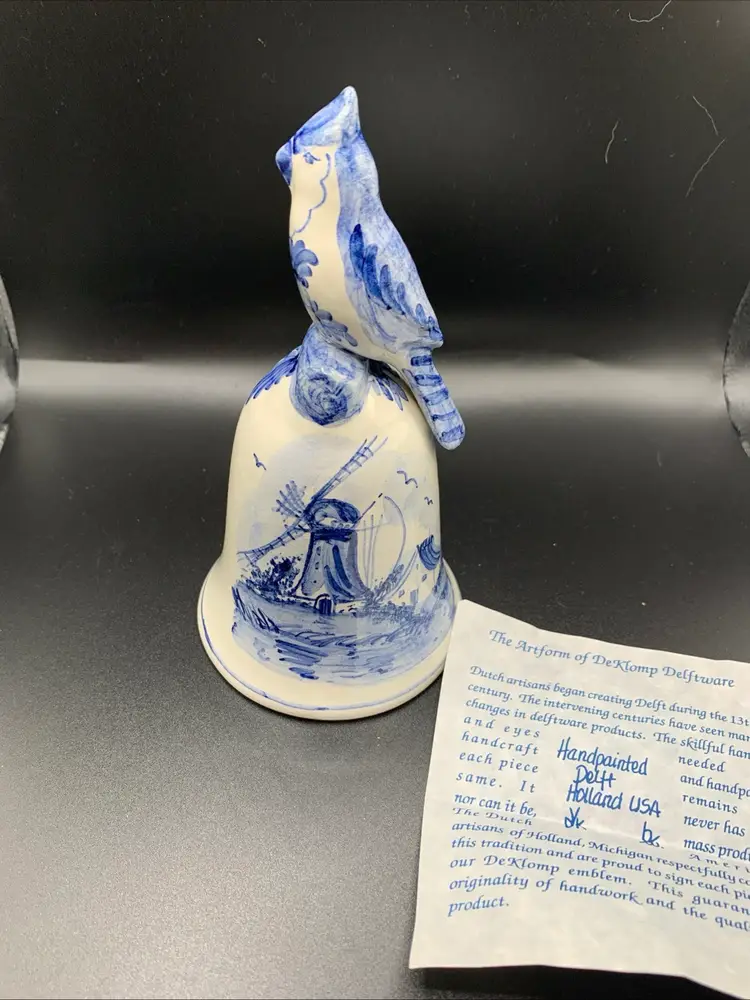 Delft Pottery Ceramic Bell