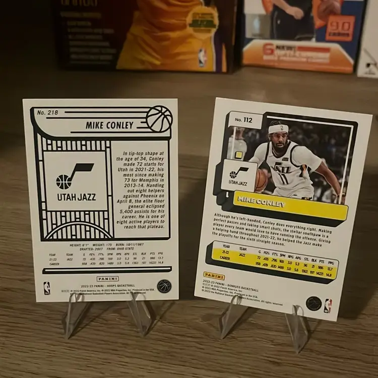 Two Mike Conley Cards On 2022-23 Hoops The Other Donruss