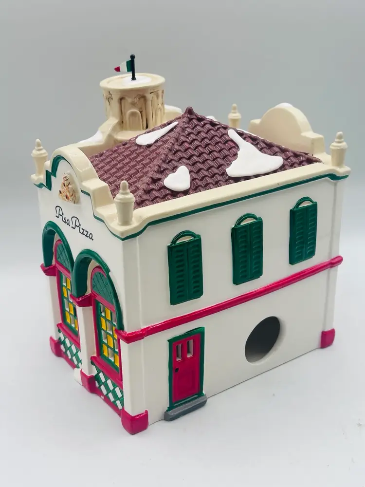 Department 56 Snow Village" Pisa Pizza Restaurant" 54851 with box 1995