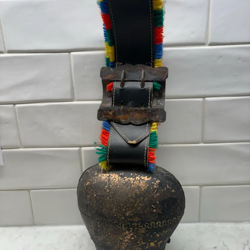 Antique Large Swiss Cowbell Ox Bell